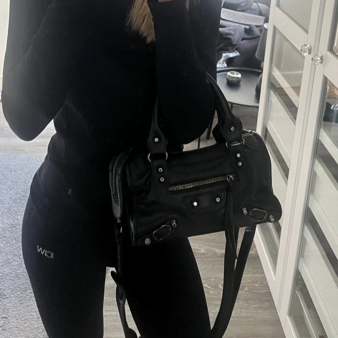 Svart läderväska - 2