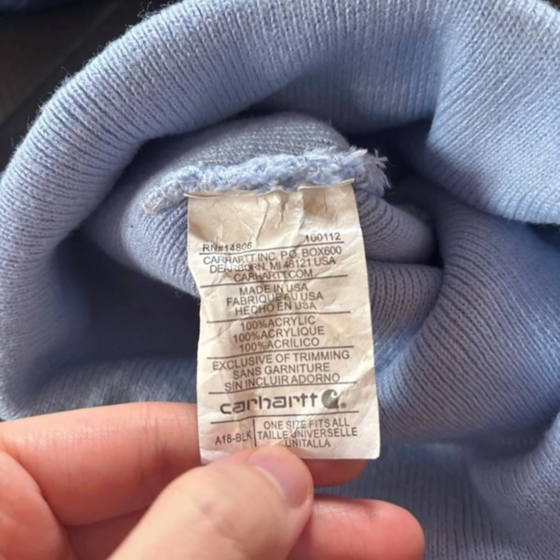 Ljusblå carhartt mössa - 2