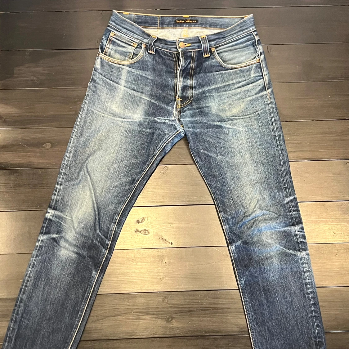 Blå jeans från Nudie Jeans