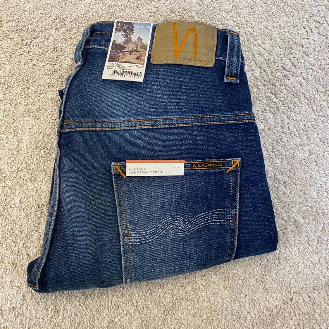 Blå jeans från Nudie Jeans