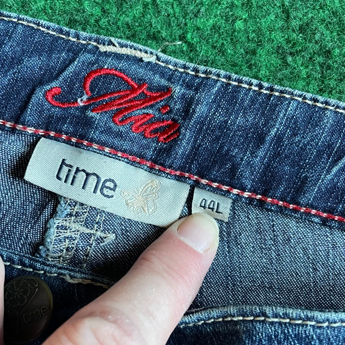 Blå jeansbyxor från Time, stl 44L - 2