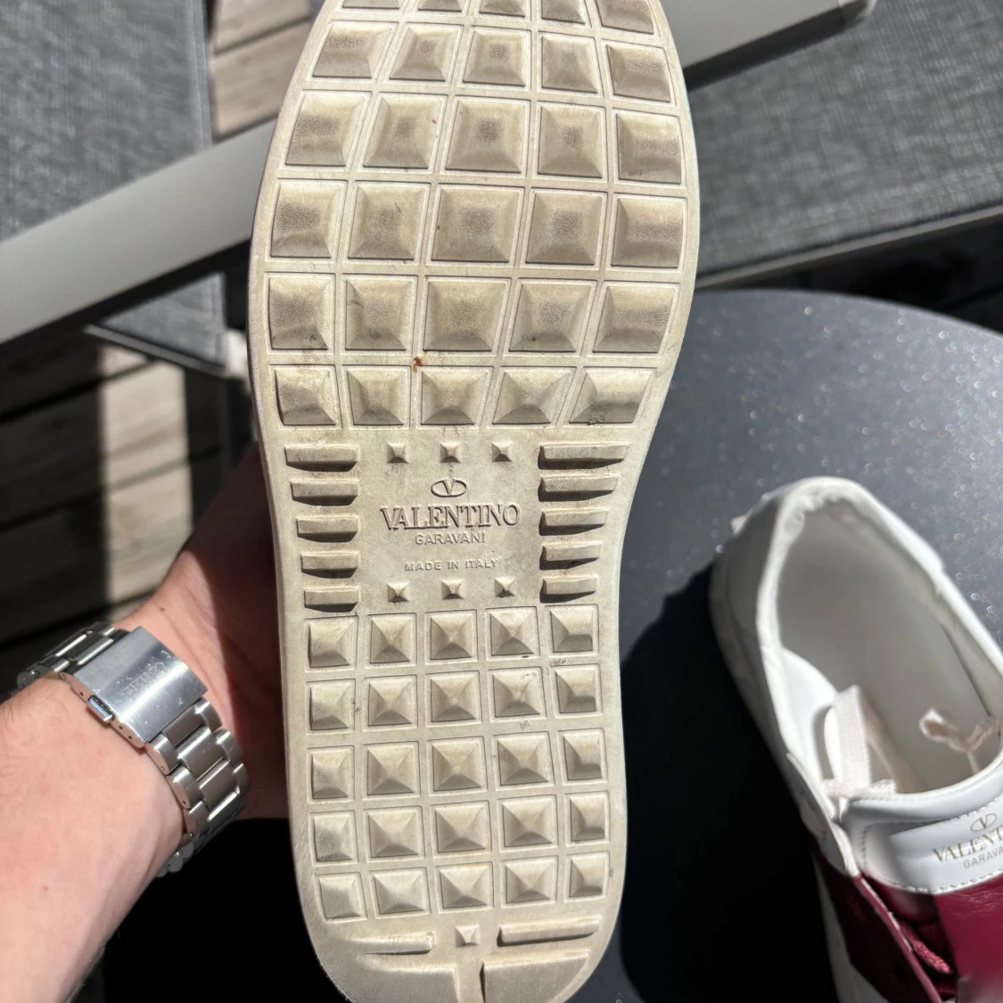 Valentino Garavani Open sneakers vit/vinröd 36,5 - 3