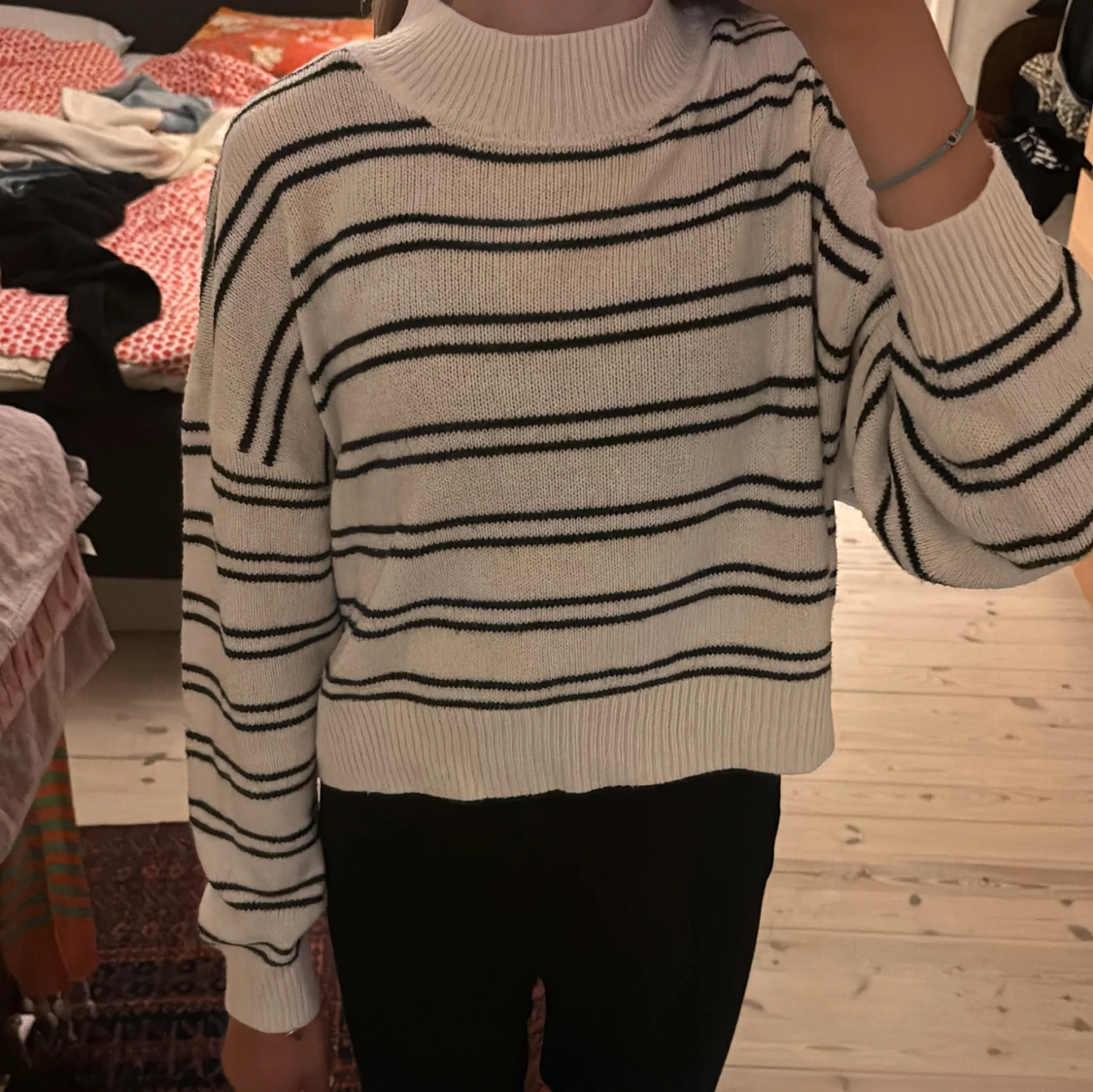 Randig stickad tröja från H&M Divided