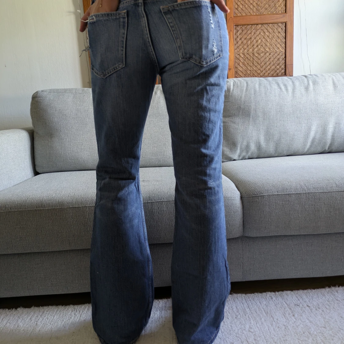 Weekday Nova Bootcut Jeans blå W29 - 1