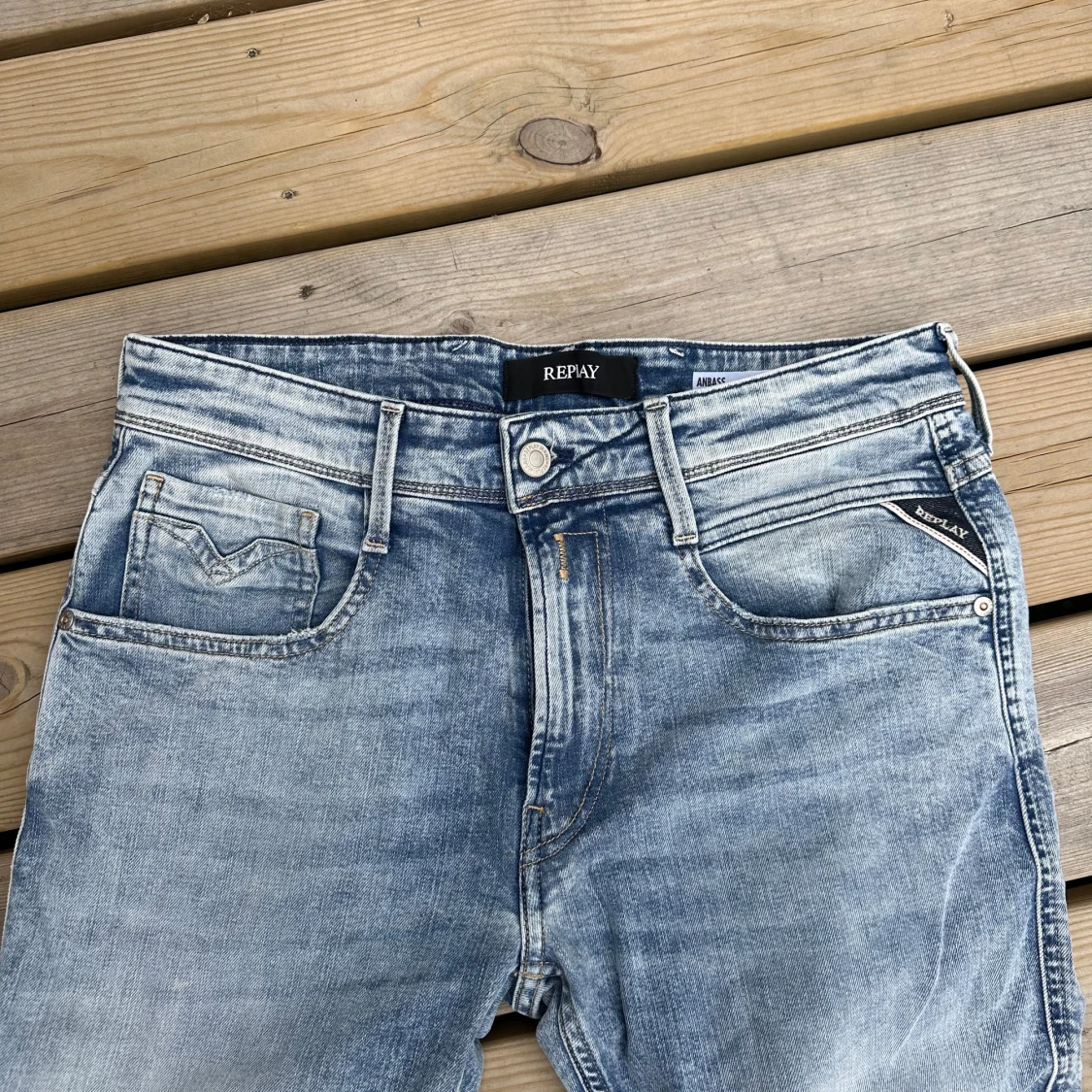 Replay Anbass ljusblå jeans - 2