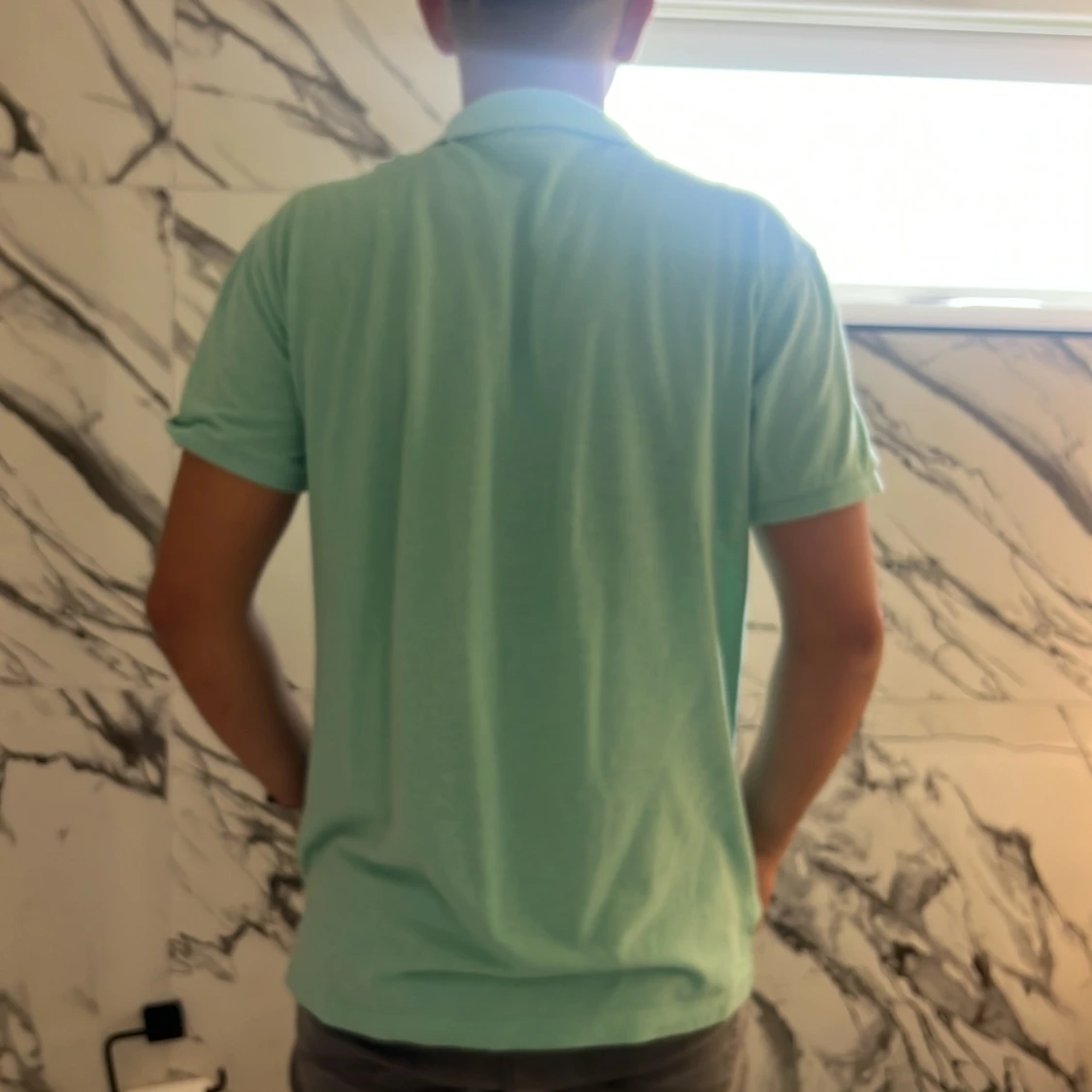 Mintgrön pikétröja från GANT - 1