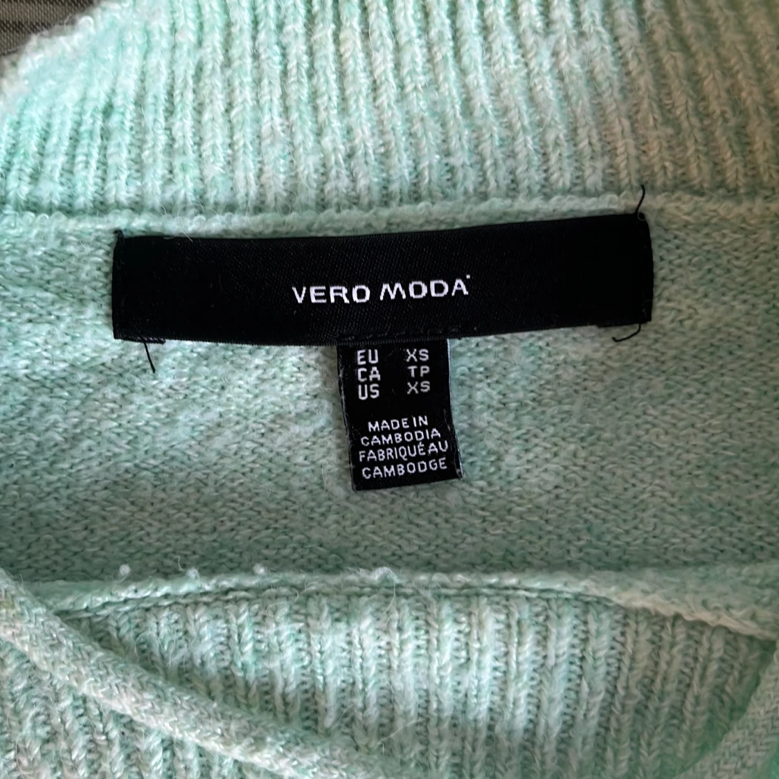 Mintgrön stickad tröja Vero Moda XS - 2