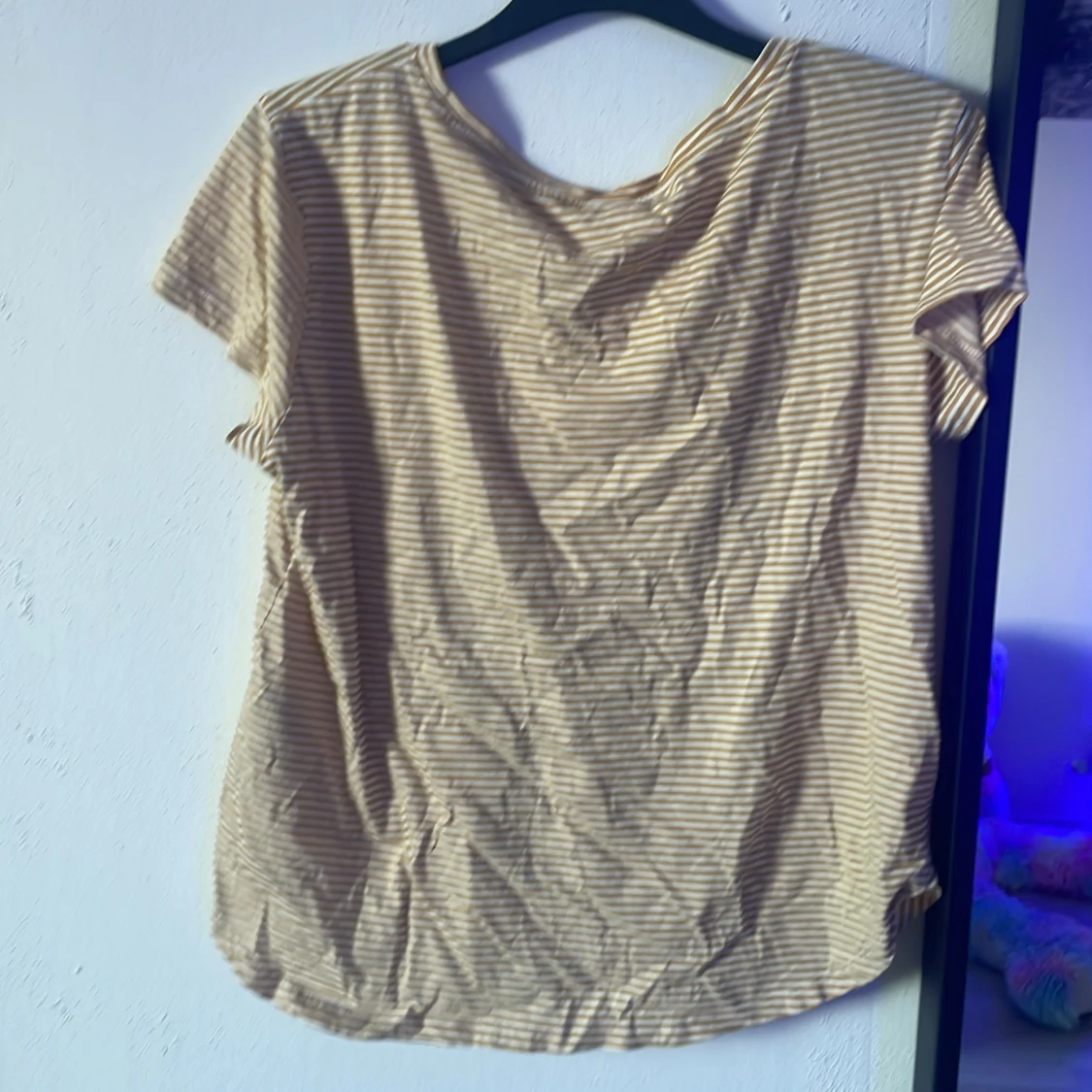 Beige och vit randig t-shirt H&M - 1