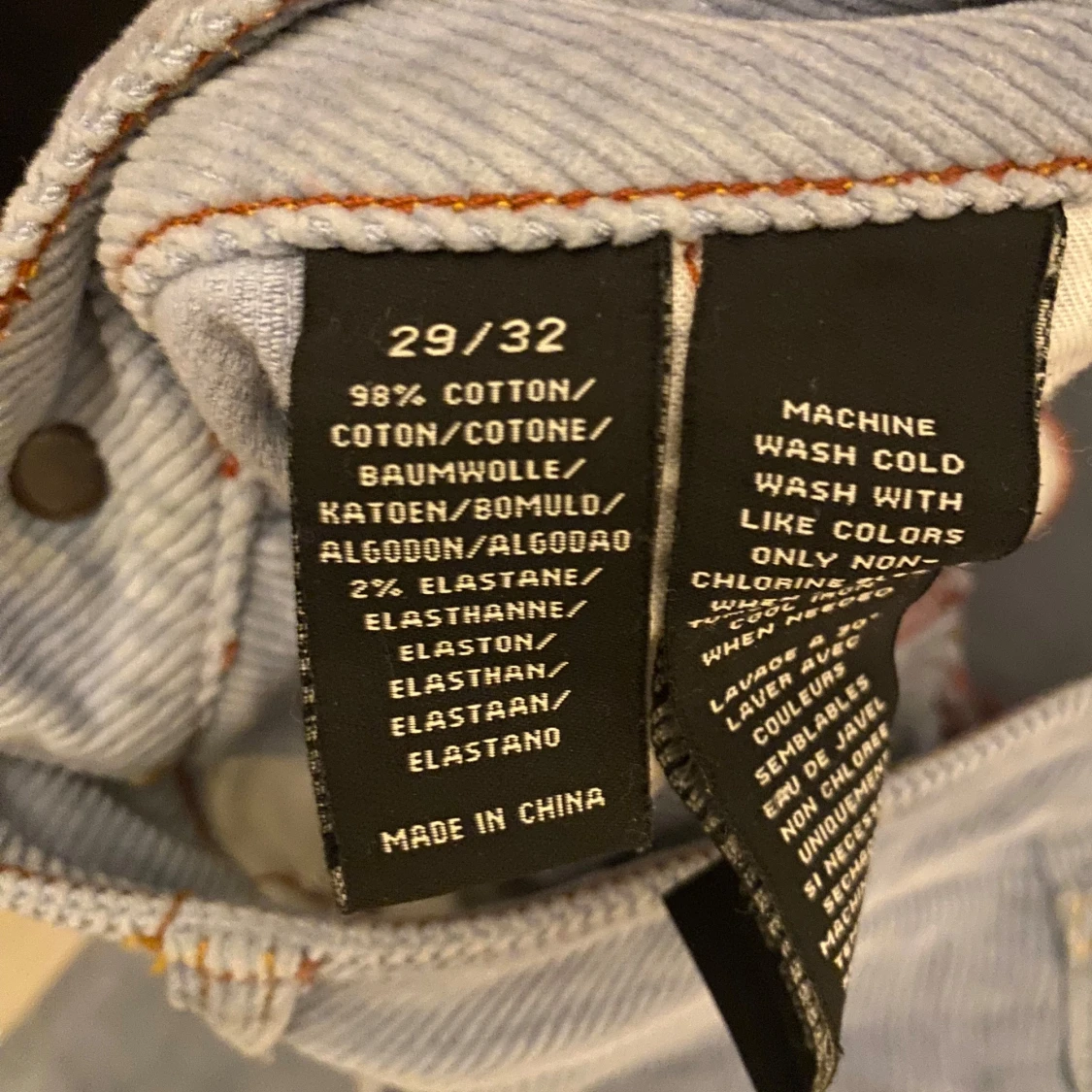 Ljusblå manchesterbyxor Polo Jeans Bootcut - 4