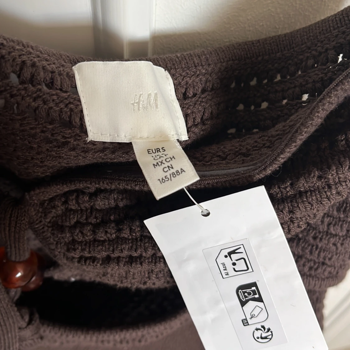 Virkad brun klänning - 3