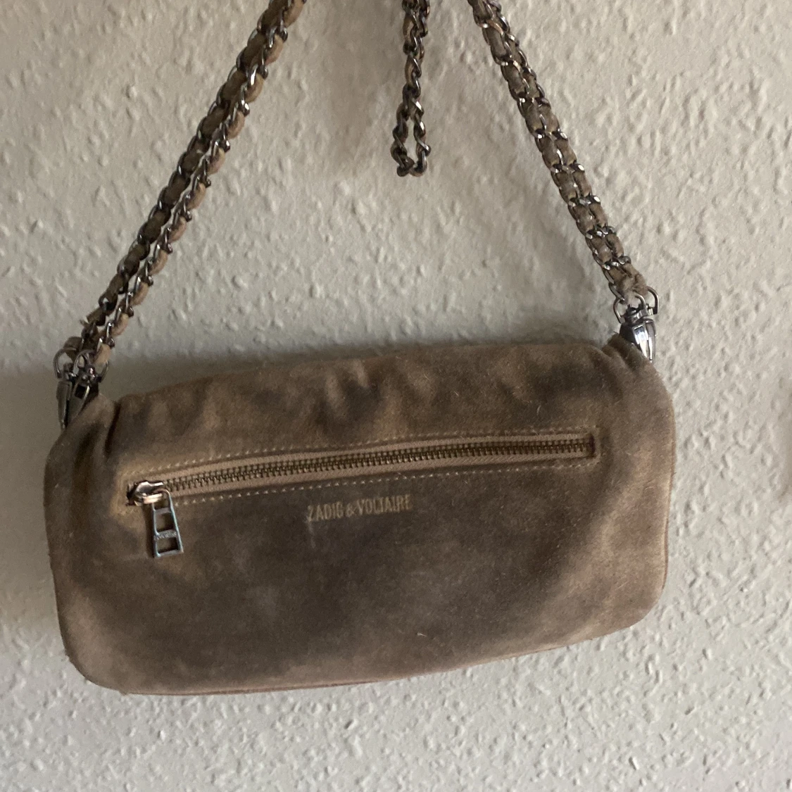 Beige mocka axelväska Zadig & Voltaire - 1