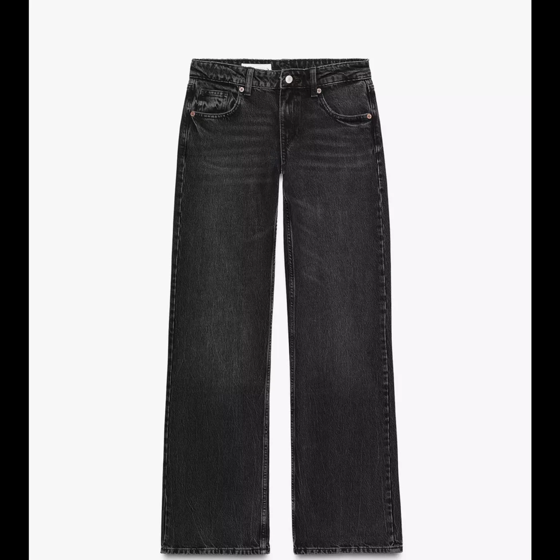 Lågmidjade raka jeans från zara - 3