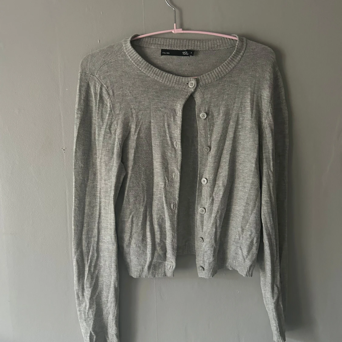 Grå kofta från 157 med knappar - 2