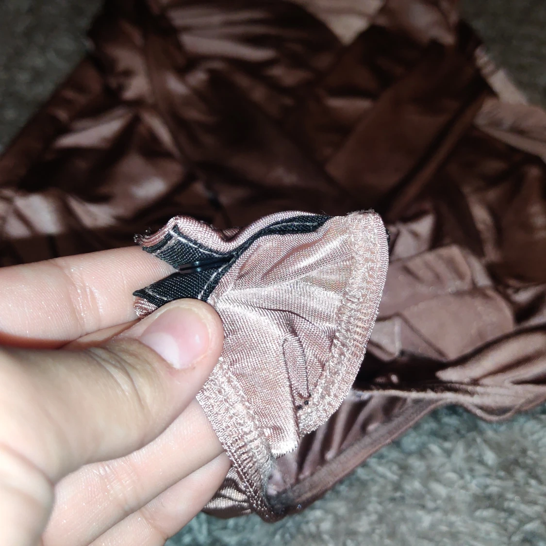 Champagnefärgad omlottopp Gina Tricot - 1