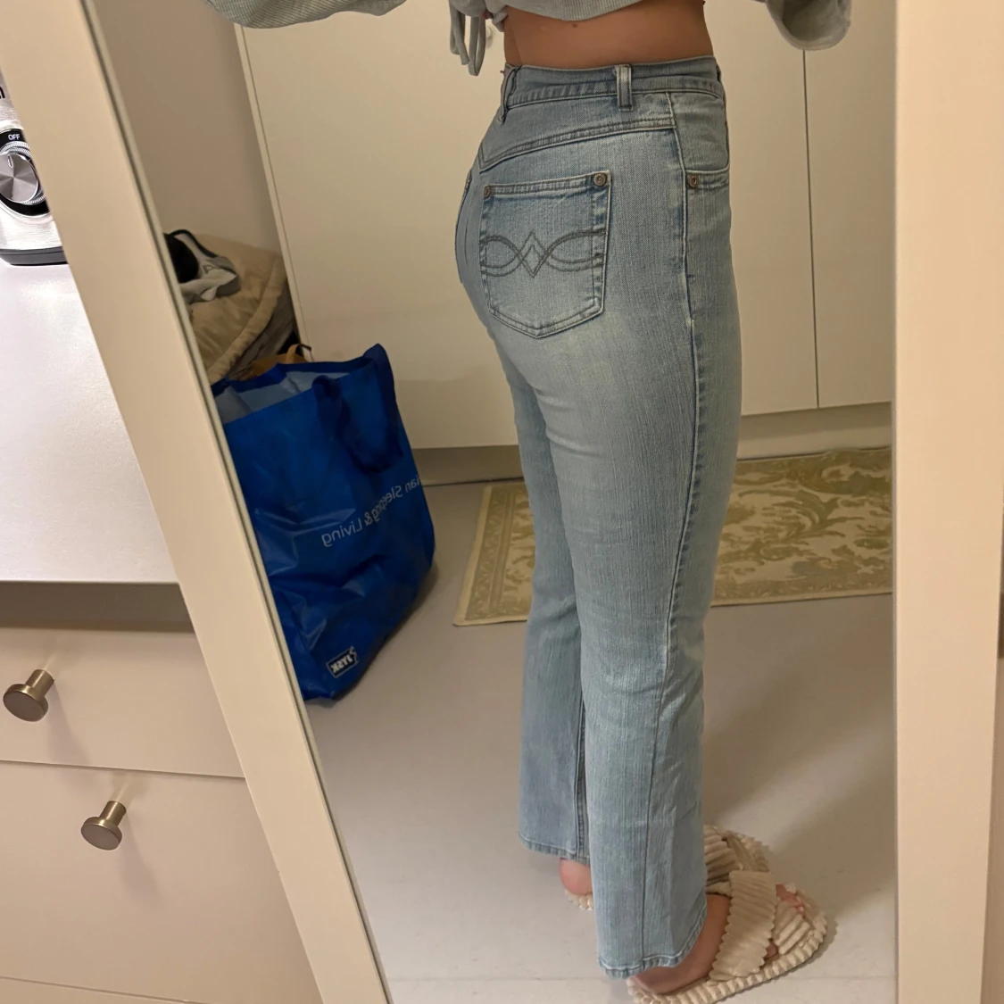 Ljusblå raka jeans från Marc Lauge Italy - 1