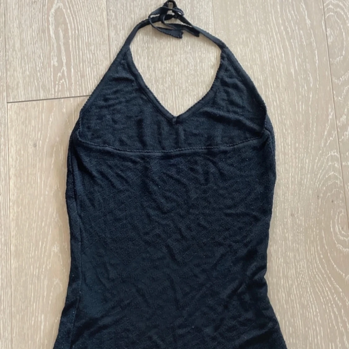 Svart halterneck topp - 1