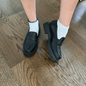 Aldo loafers - Svarta skinn loafers från Aldo, köpta på Zalando för 1275kr. Helt nya och endast testade en gång. Lådan medföljer 🖤 
