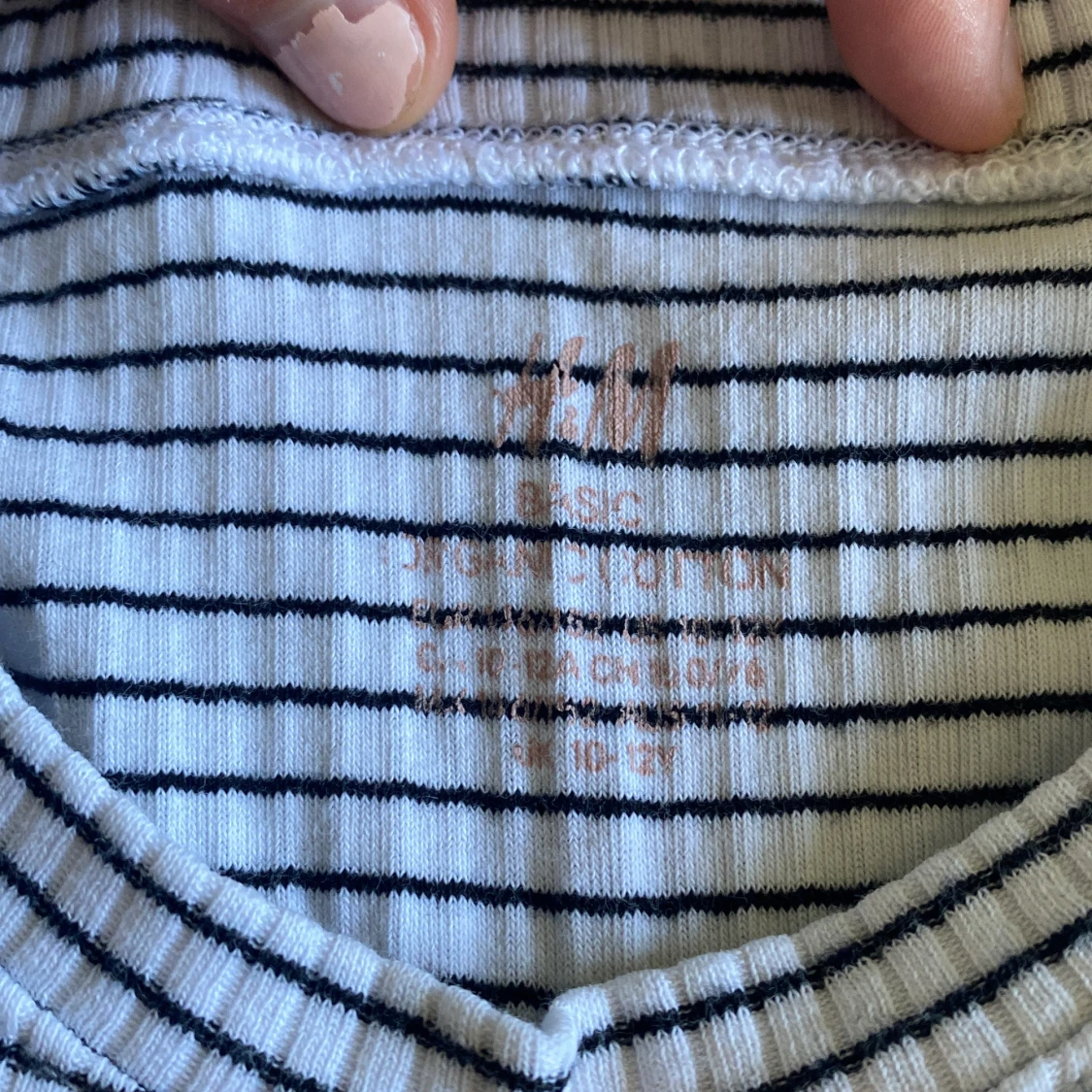 Svart blommig ribbad topp Primark - 4