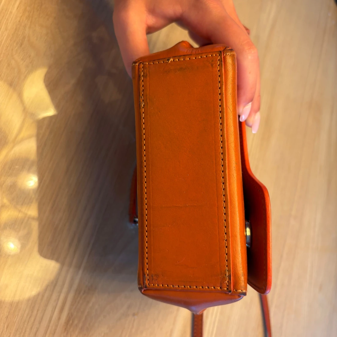 Orange handväska från ATP Atelier - 4