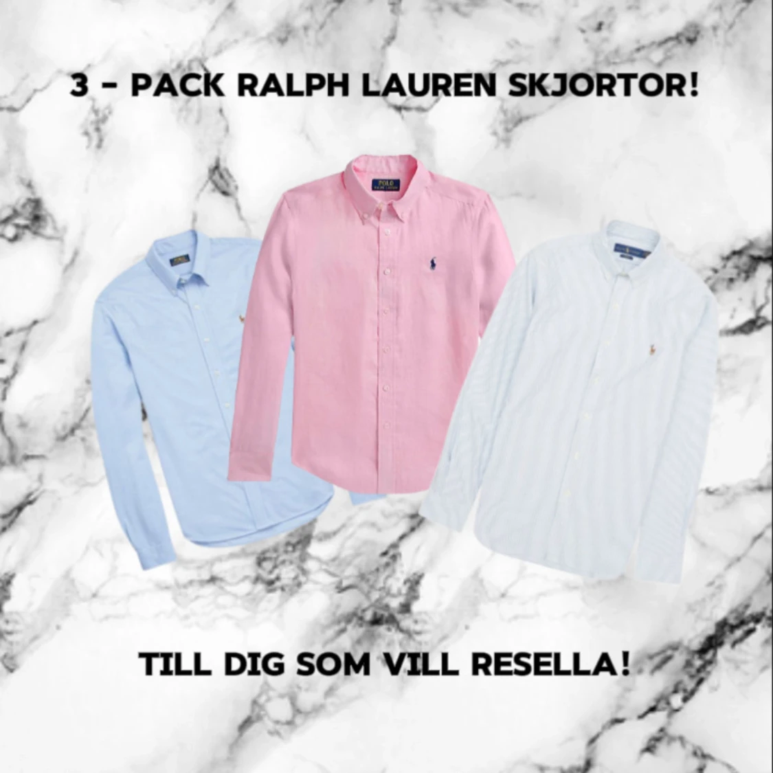3-pack Ralph Lauren skjortor