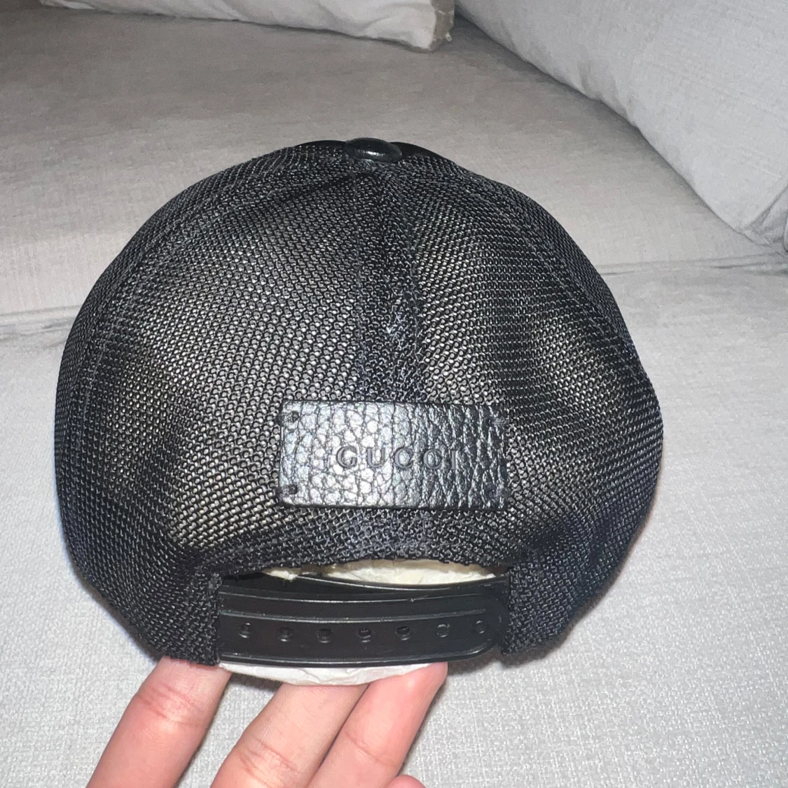 Svart Gucci keps nylon - 4