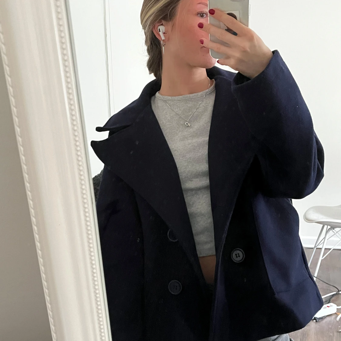 Mörkblå kappa från Designers Remix
