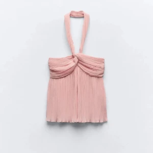 Rosa halterneck-top - rosa trendig halterneck-top från Zara endast använd en gång
