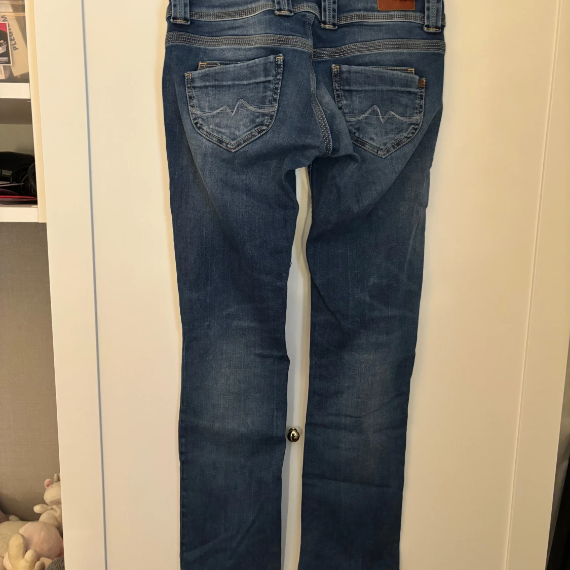 Blå straight jeans Venus low waist - 2