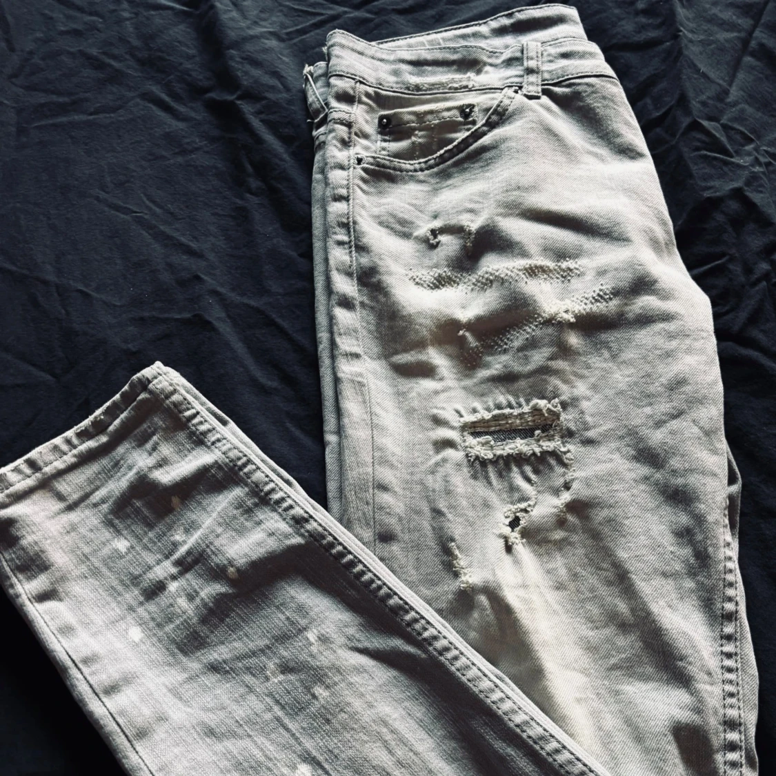 Ljusgrå jeansbyxor från Dsquared2 ICON - 1