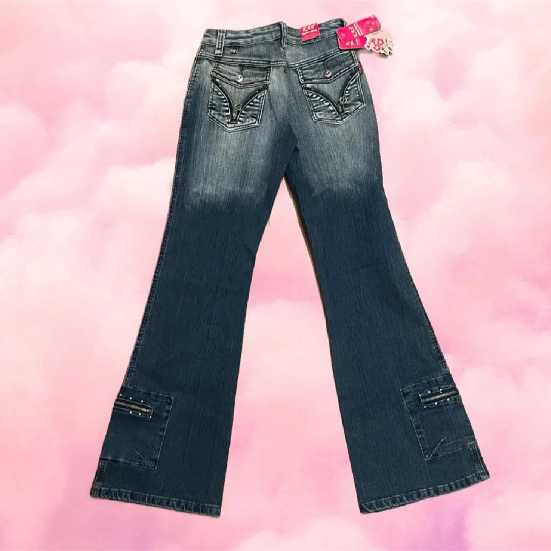 Bootcut jeans med dragkedjedetaljer - 1