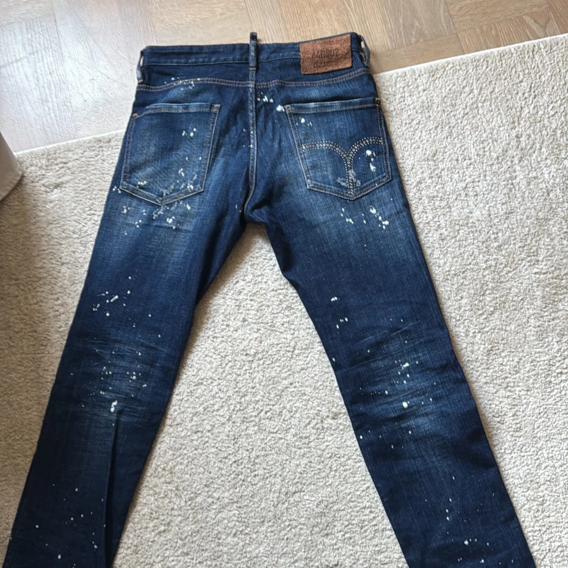 Dsquared2 blå jeans med slitningar - 3