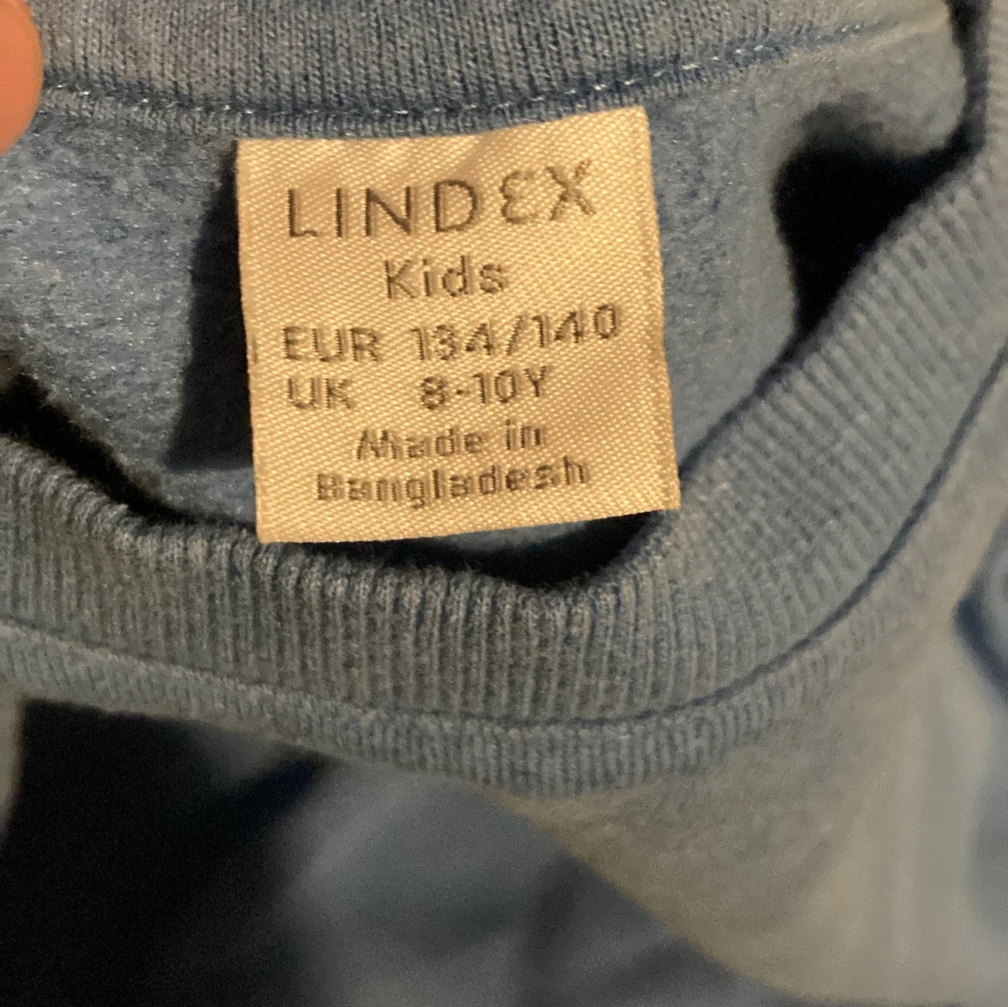 Ljusblå sweatshirt från Lindex Kids - 2
