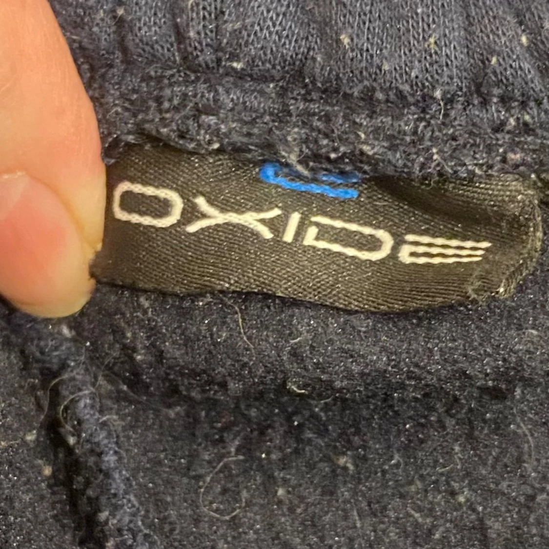 Mörkblå mjukisbyxor med resårmidja - 4