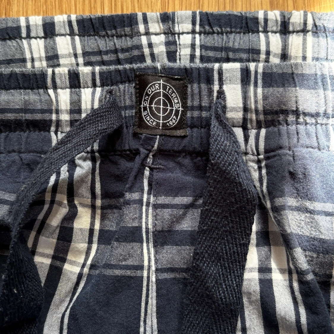 Rutiga pyjamasbyxor  - 1