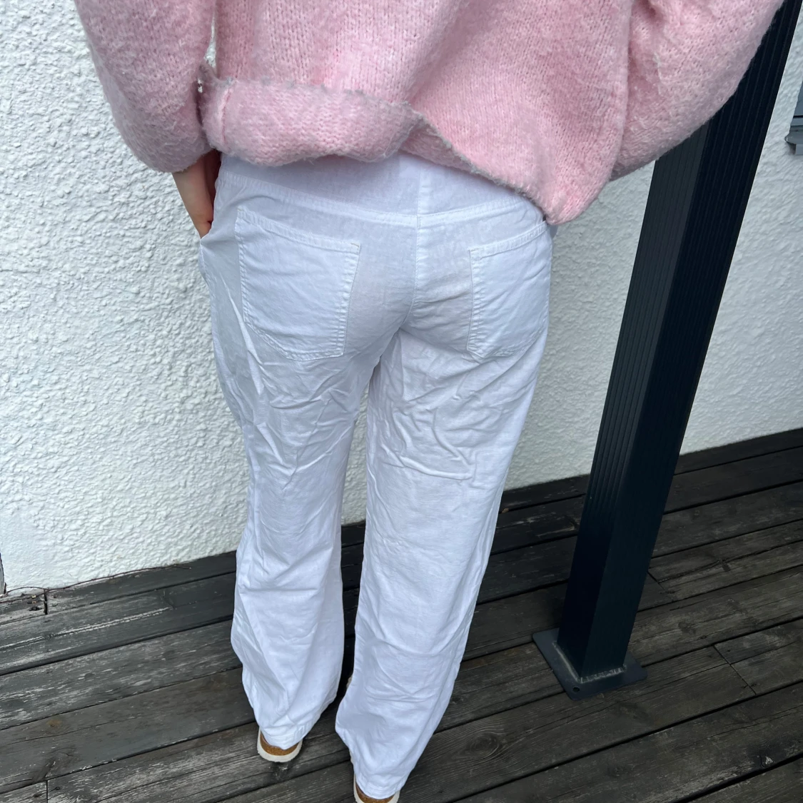 Lågmidjade linnebyxor - 3