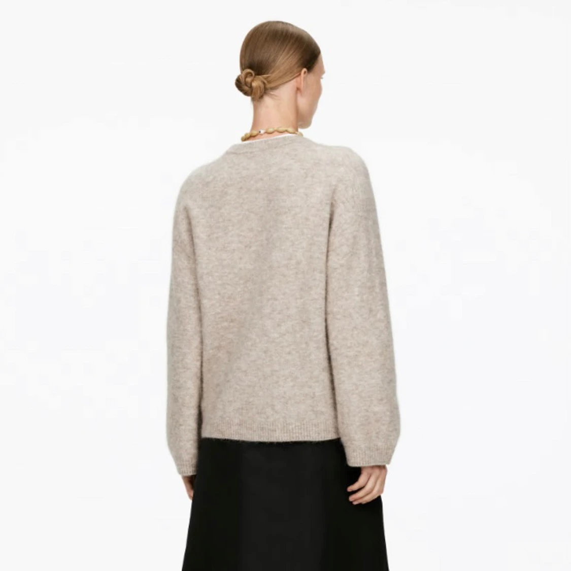 Beige stickad tröja från Arket - 2