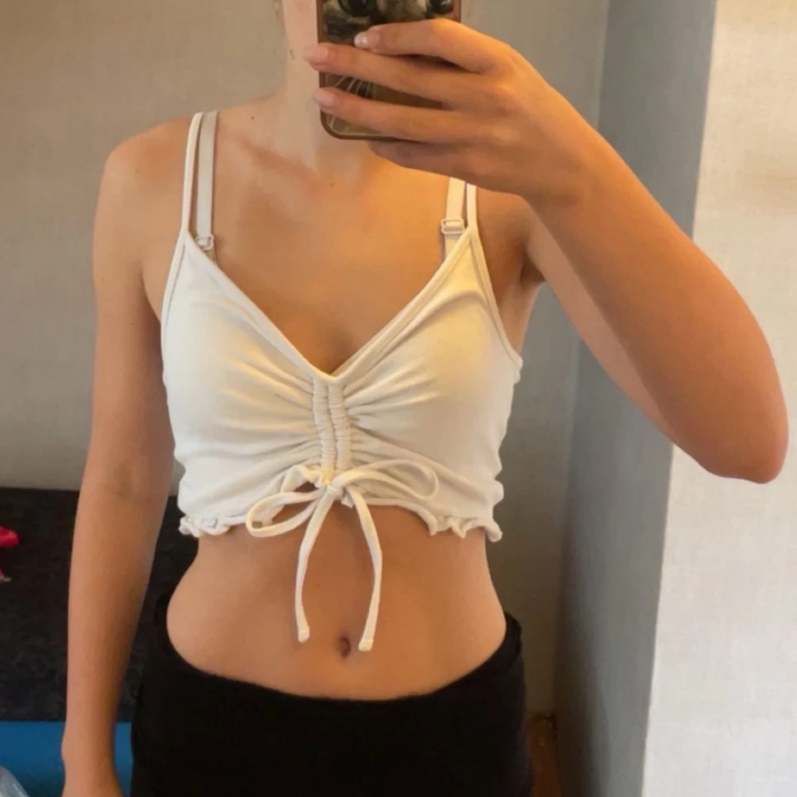 Vit croppad linnetopp