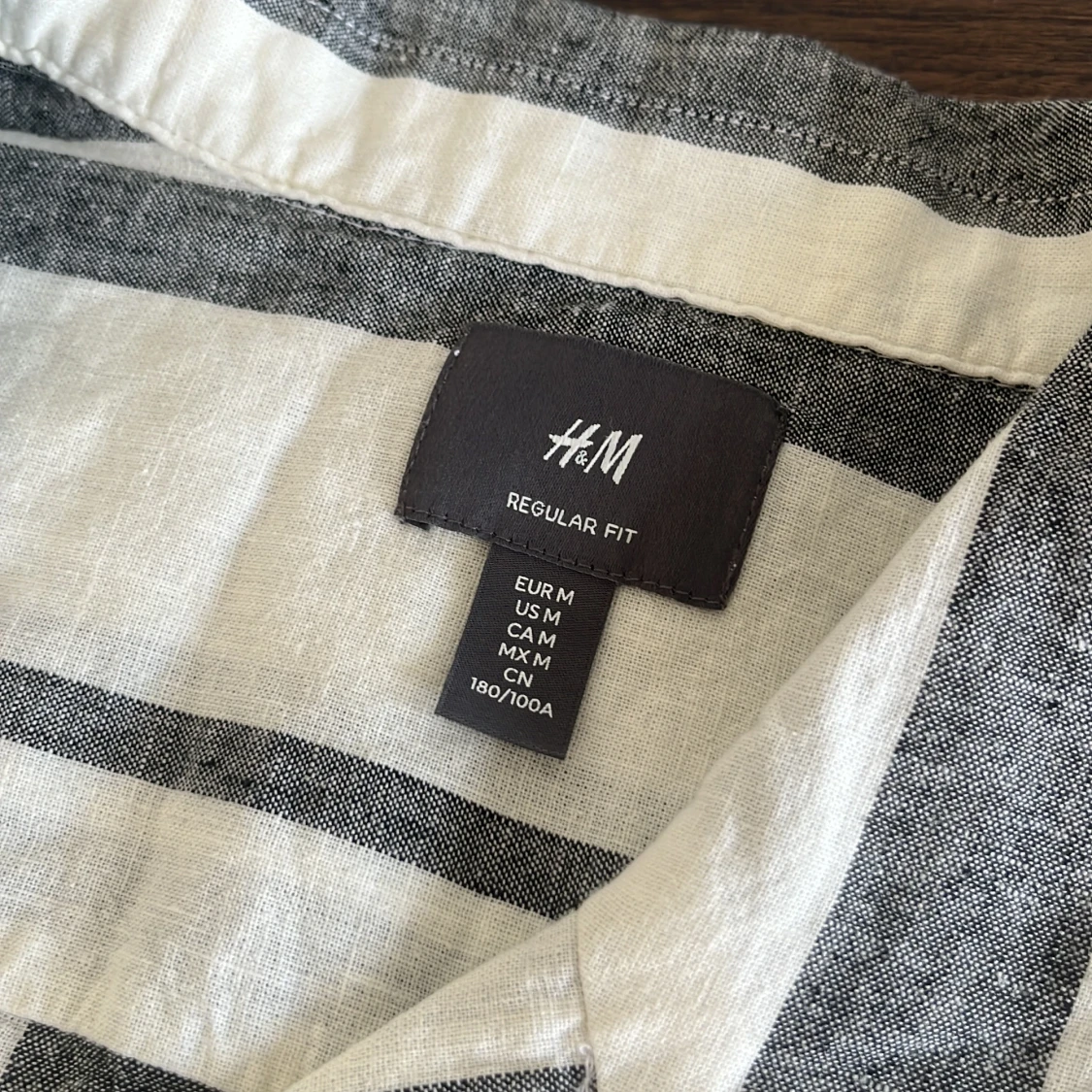 Randig kortärmad skjorta från H&M - 1