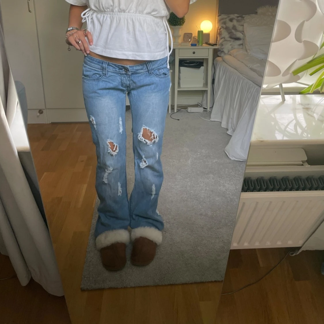 Jeans lowwaist utsvängda lågmidjade bootcut - 91