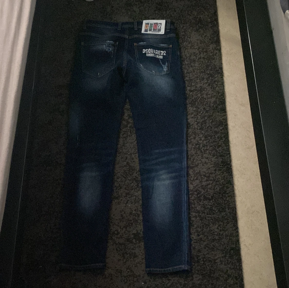 Dsquared2 blå skinny jeans med detaljer - 1
