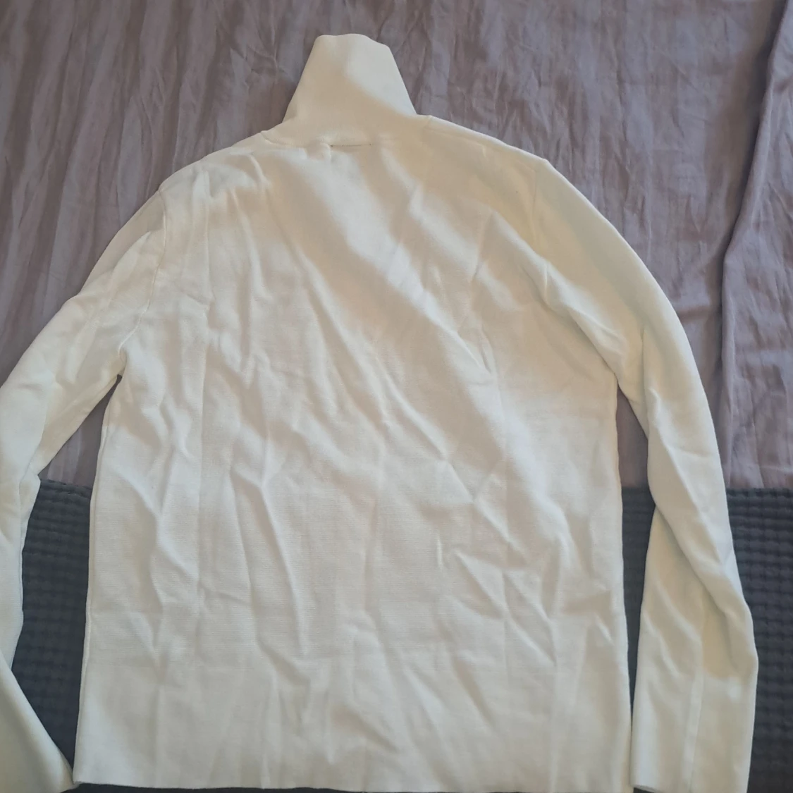 Vit kofta med dragkedja från H&M - 1