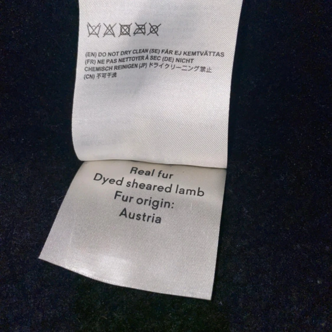 Svart pälsjacka Acne Studios - 2