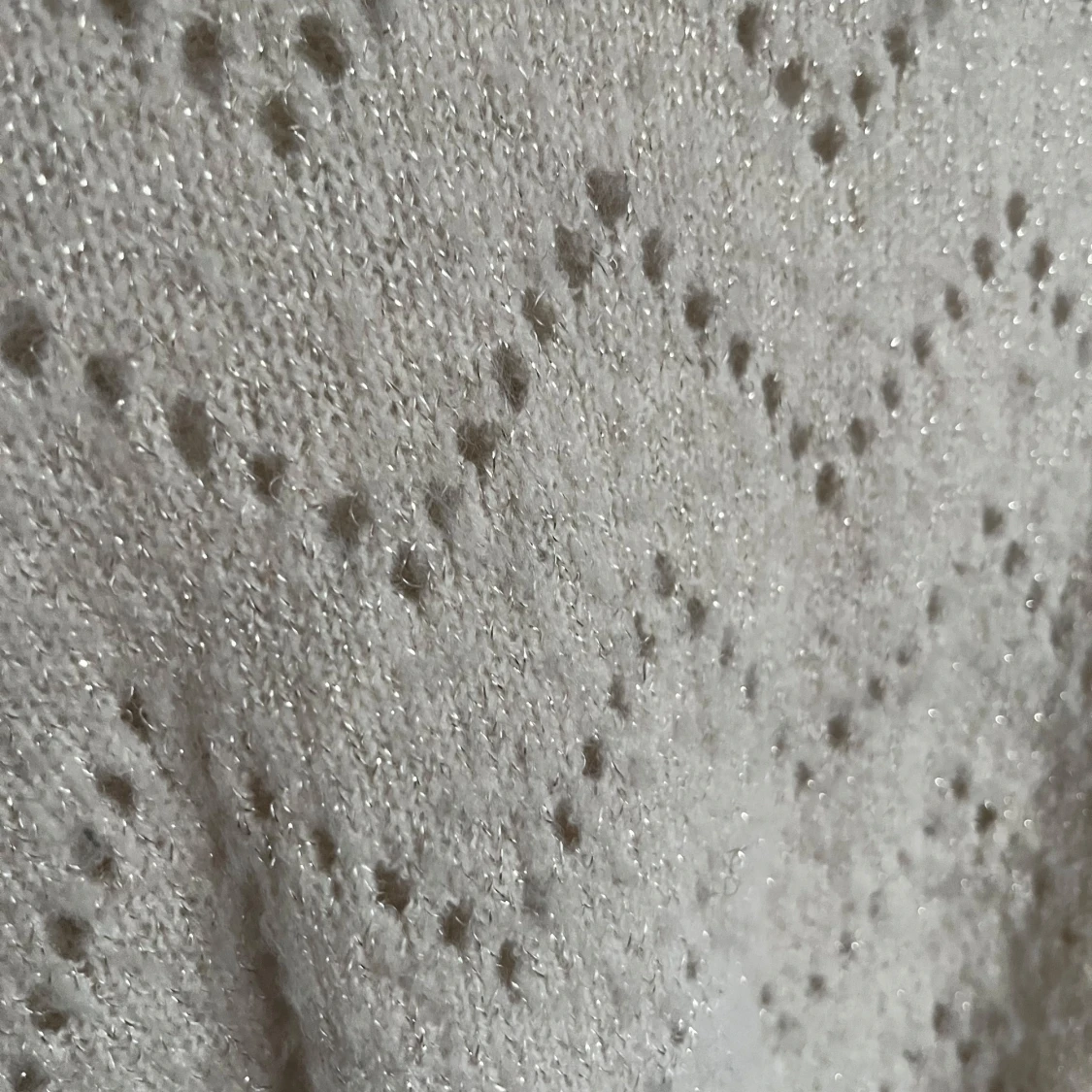 Beige glittrig stickad tröja Fransa - 1