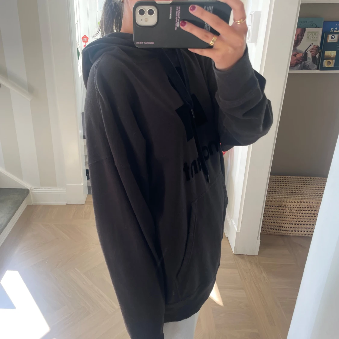 Svart hoodie från Isabel Marant - 4