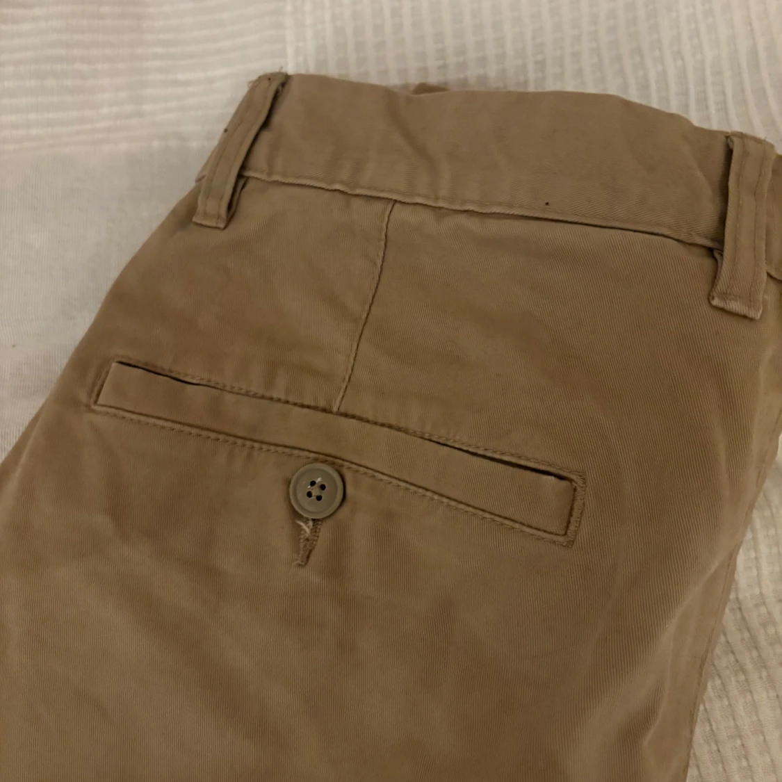 Beiga chinos i bomull - 2
