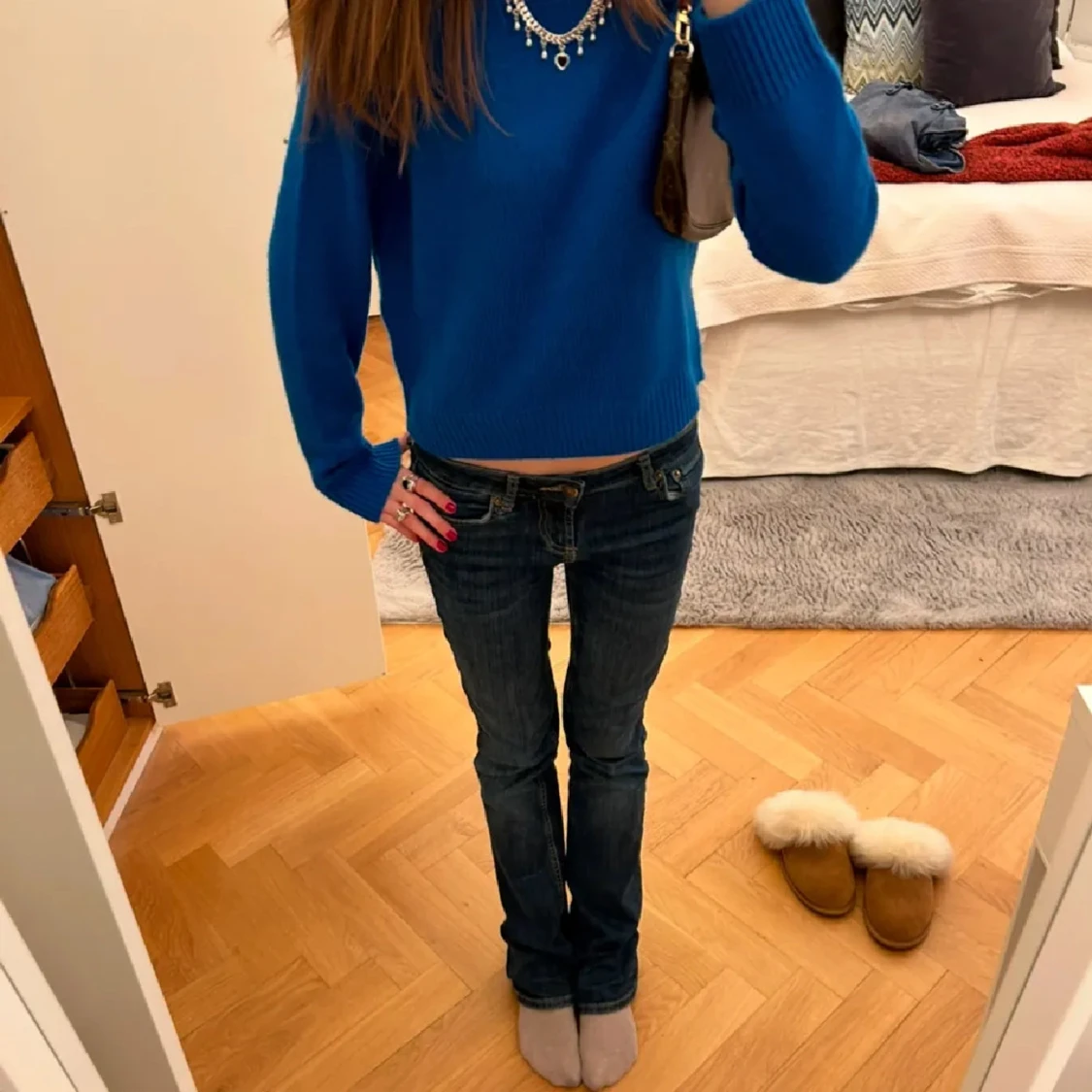 Lågmidjade jeans zara
