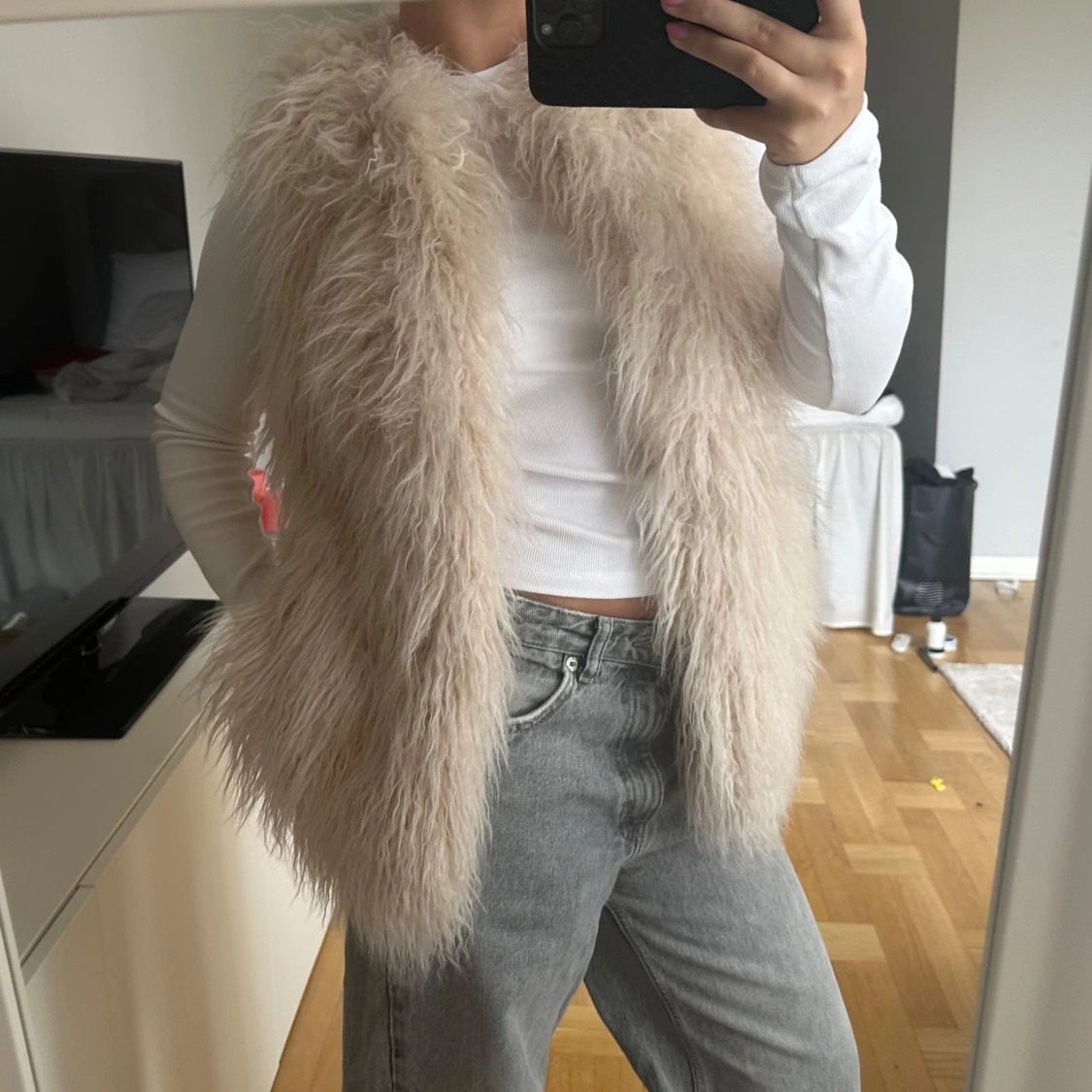 Pälsväst 🤍🤍🤍 - 90