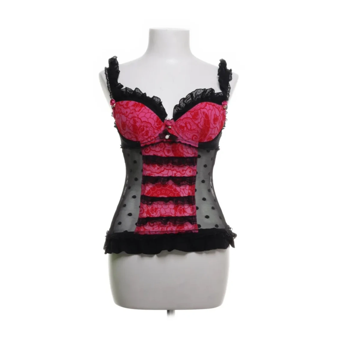 Svart och rosa korsett från Soleil Sucré