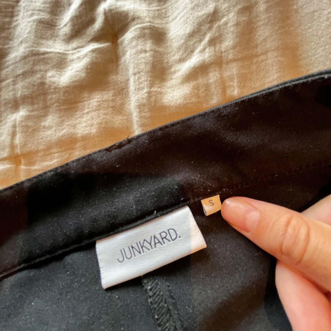 Svarta wide kostymbyxor Junkyard S - 2