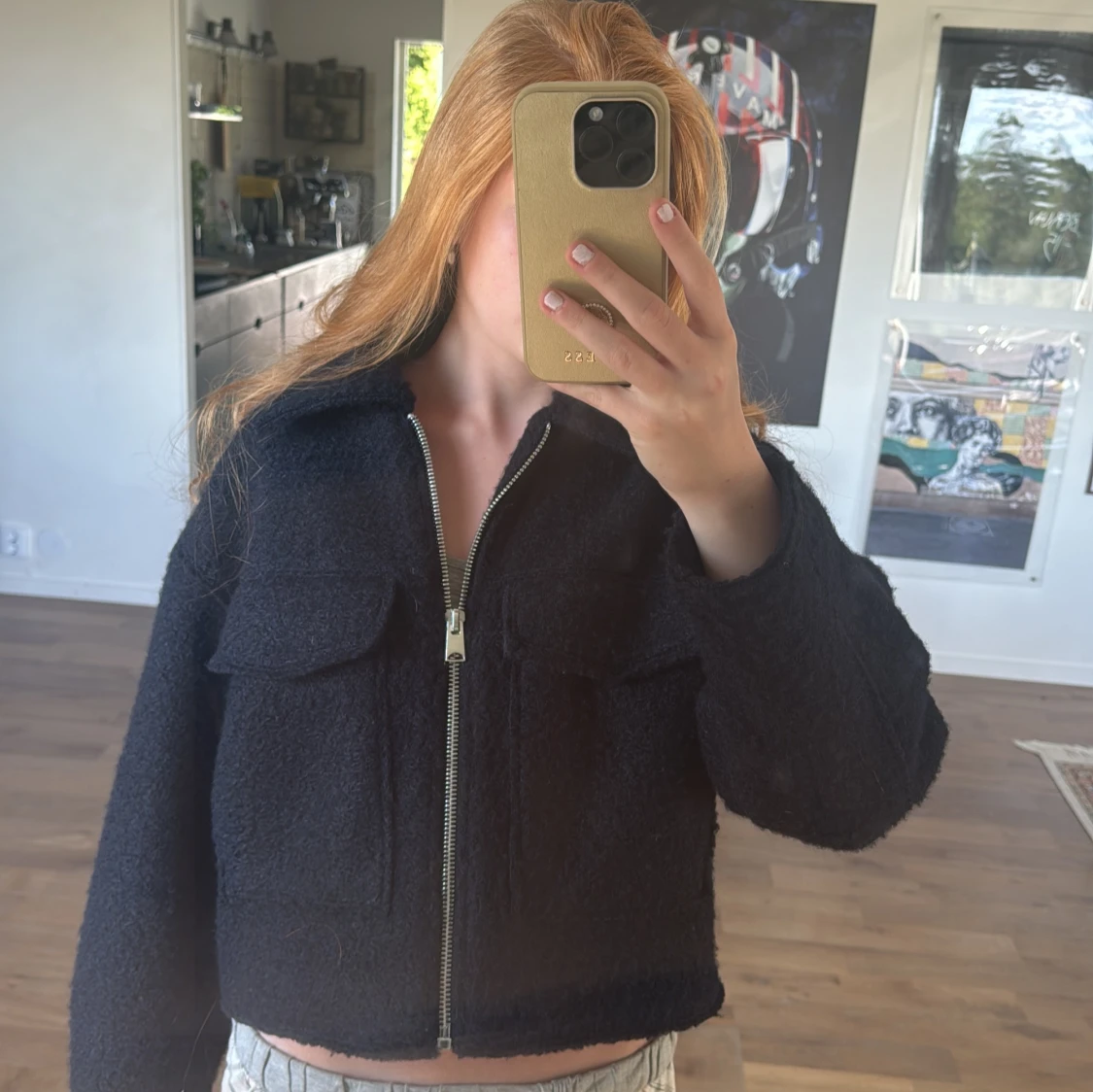 Svart teddyjacka från Zara - 2